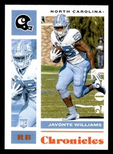 2021 Panini Chronicles Draft Picks #17 Javonte Williams Orange card