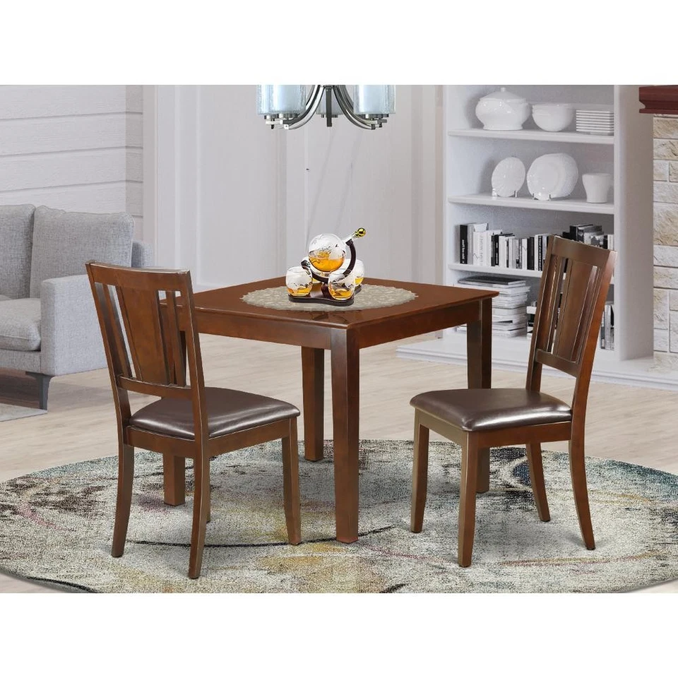 3 Pcsmall Kitchen Table set with a Dining Table and 2 Dining ... - Image 2 of 4