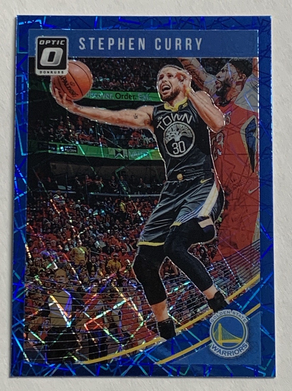 2018-19 Donruss Optic Stephen Curry #2 Blue Velocity Holo Warriors
