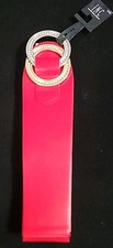 Red Belt Gold & SILVER Rhinestone Double Ring Stretch Size Small/Med INC New 