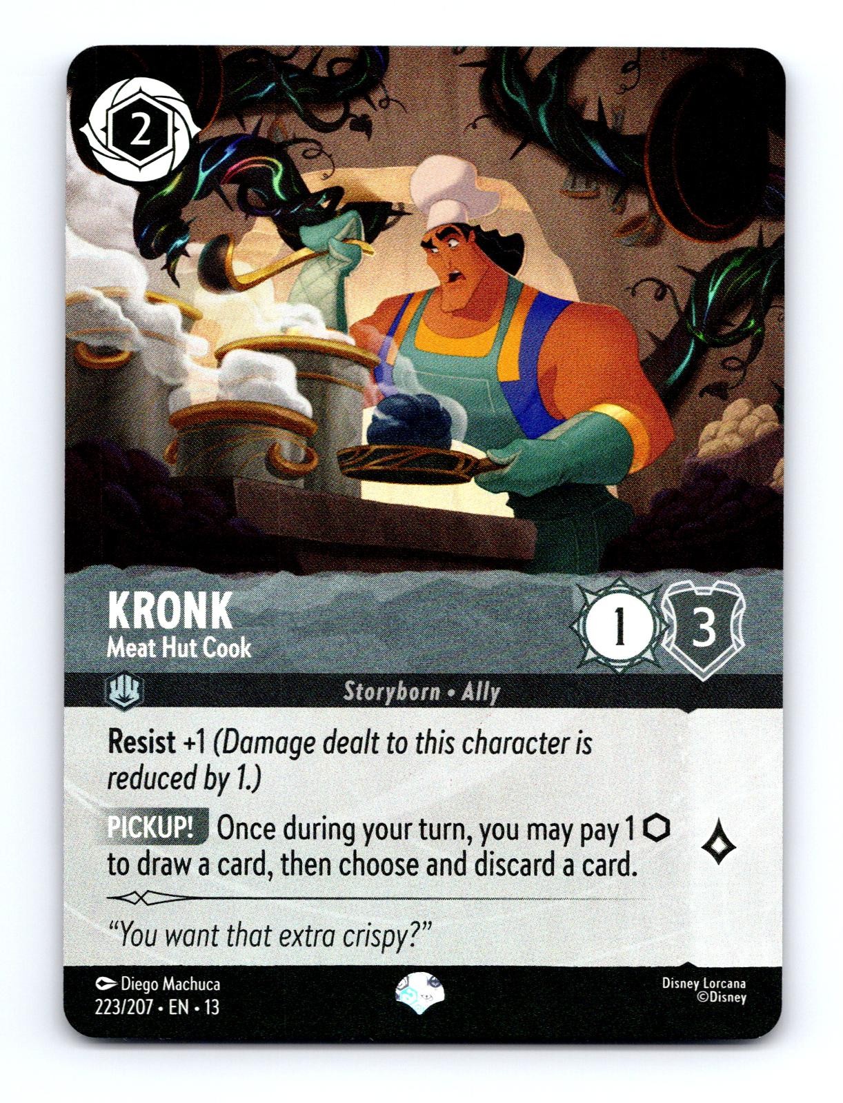 Kronk - Meat Hut Cook (Epic) 223/204 Epic Attack of the Vine! Lorcana Holo NM