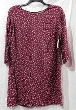 NWT -  -Ms. Long Sleeve A-Line Print Dress from Old Navy Burgundy - Sz L