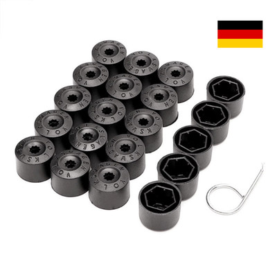 20x Radschrauben Radmutter Abdeckungen Bolzen Kappen Abdeckung 17mm VW