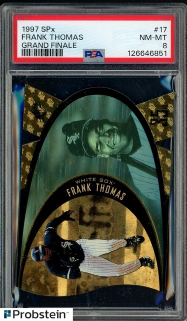 1997 Spx Grand Finale #17 Frank Thomas White Sox HOF PSA 8 NM-MT