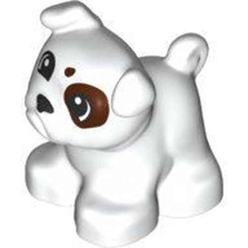 LEGO DUPLO Minifigure Bulldog Bianco Con Macchie Animale 2022