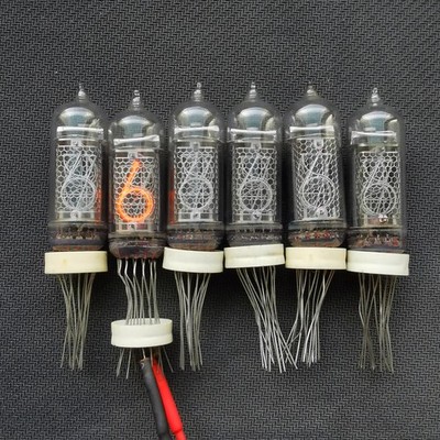 6pcs IN-14 IN14 ИН-14 NIXIE TUBES tested NEW for DIY NIXIE CLOCK soviet NOS