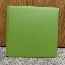 Creative Memories OLD style 12 x 12 Album Bright Lime Green Solid No Pages New