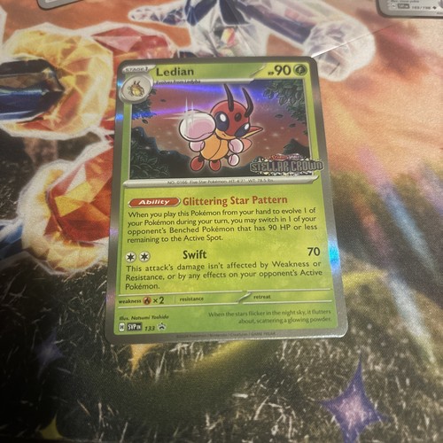 Ledian (Stellar Crown Release Promo) Pokémon Scarlet & Violet Black Star #133