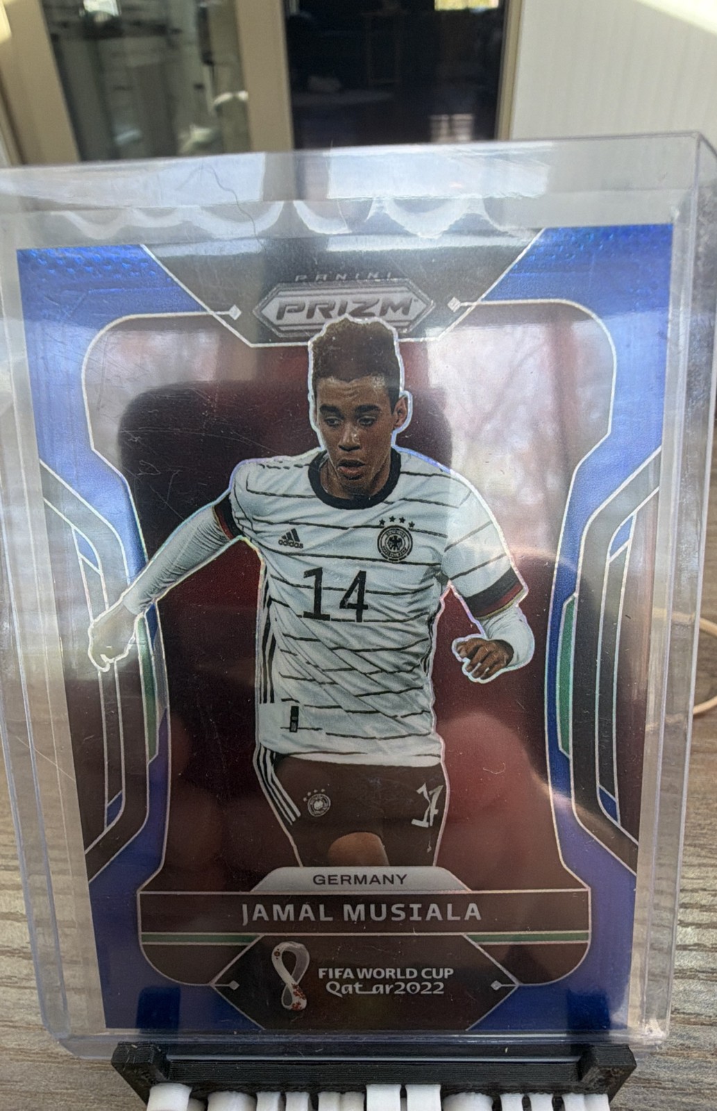 2022 Panini Prizm World Cup Qatar - Jamal Musiala #108 Blue Prizm /299