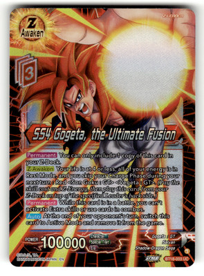 SS4 Gogeta, the Ultimate Fusion BT18-003 Foil Uncommon Dawn of the