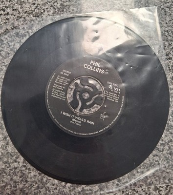 PHIL COLLINS - I Wish It Would Rain Down (1990) 7'' Vinyl Virgin 
