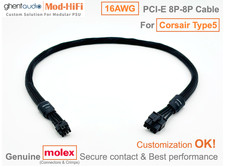 UPgrading-16AWG PCI-E GPU 8-Pin Cable for Corsair Type5 - 70cm / 27 inch