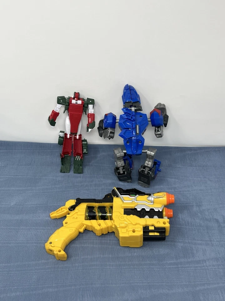 Pistola bláster Bandai Power Rangers Dino Super Charge DELUXE DINO falta cubierta Foto 4 de 4