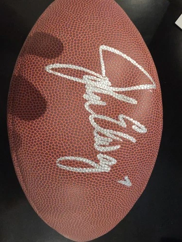 John Elway Autographed Football