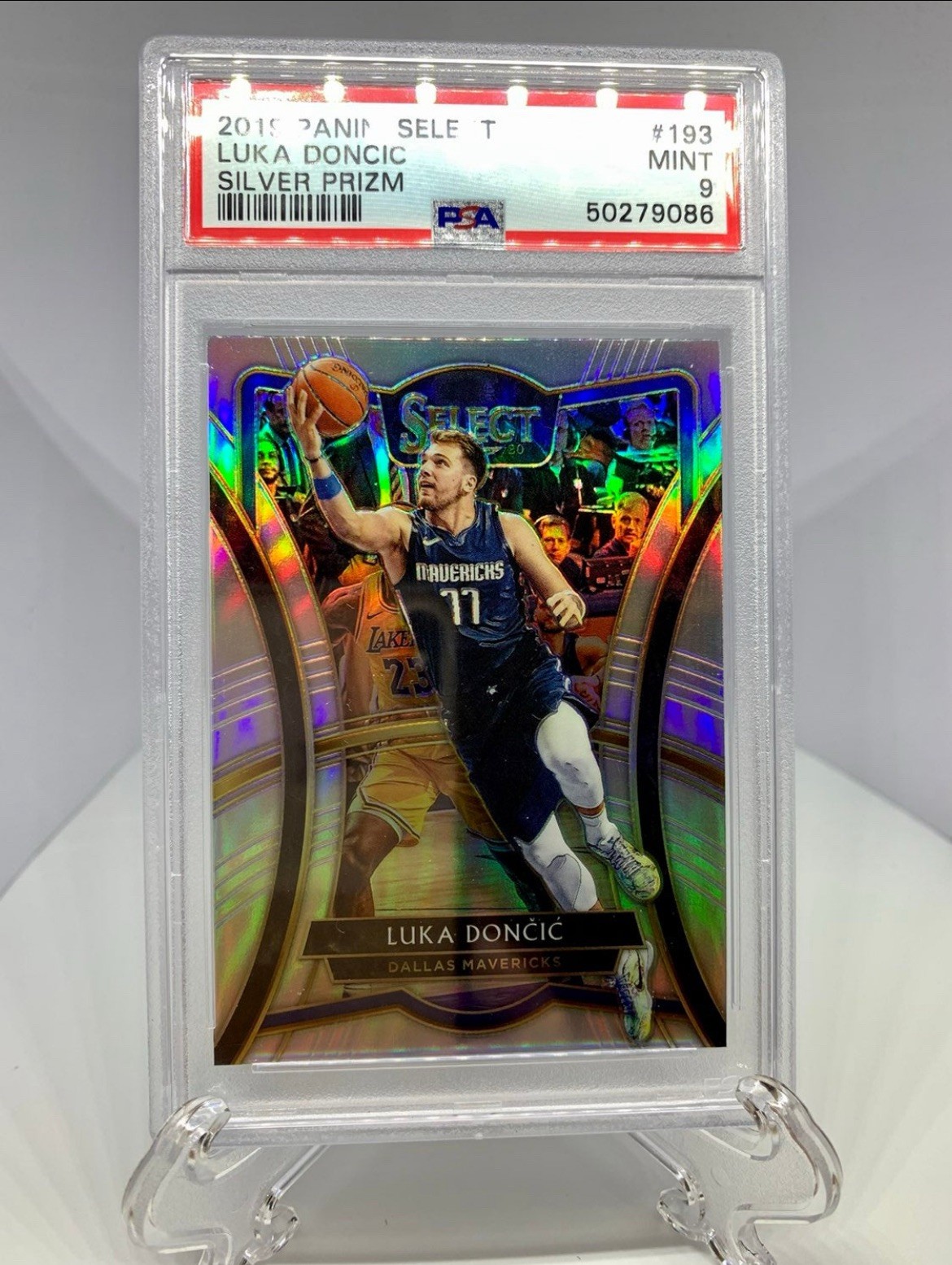 2019 Panini Select Luka Doncic #193 Silver Prizm  PSA 9