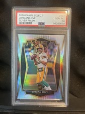 2020 Panini Select Silver Prizm #147 Jordan Love Rookie RC PSA 10 Packers Rookie
