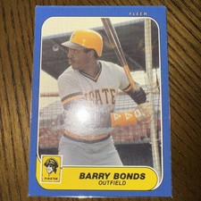 1986 Fleer Update BARRY BONDS #U-14 (RC) MINT