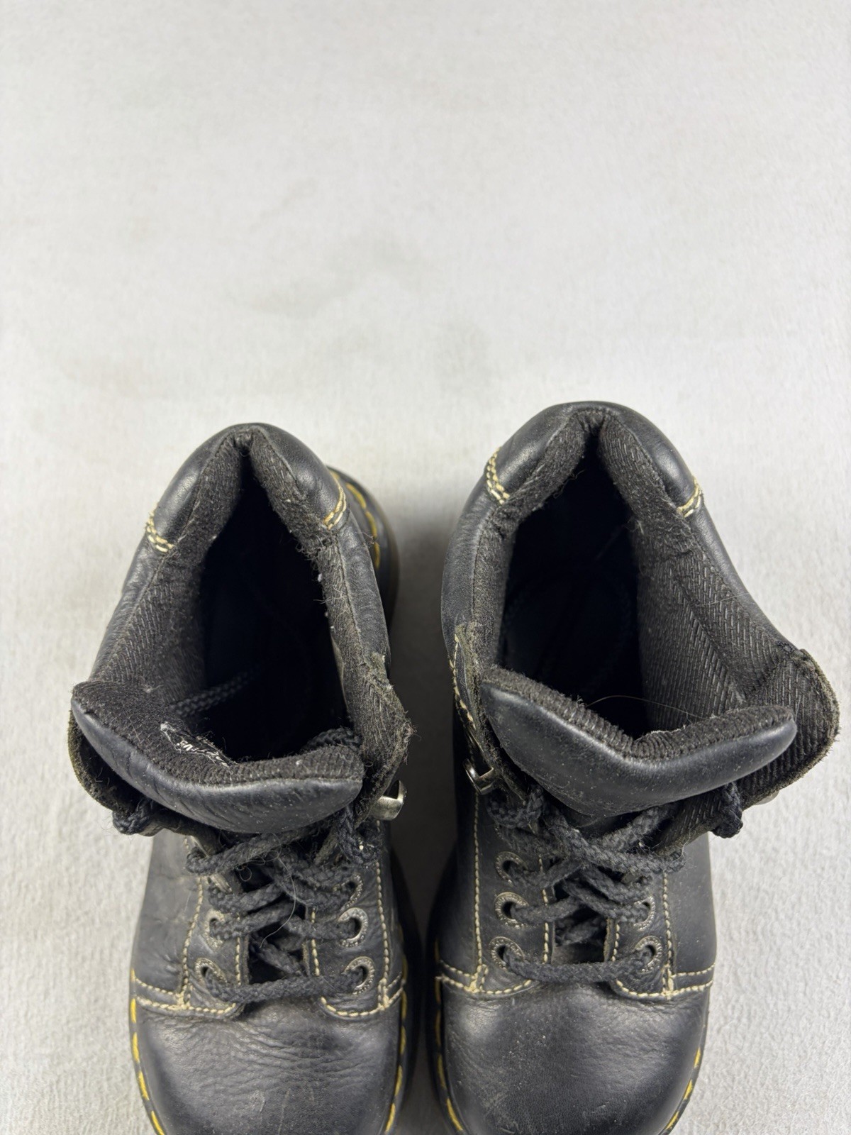 Vintage Dr Doc Martens 8542 Womens England Chunky Platform Boots Leather US 5 thumbnail 4