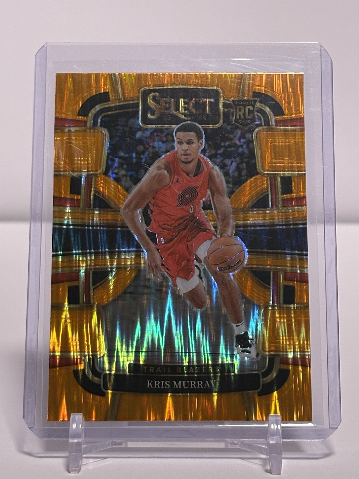 2023-24 Panini Select - Concourse Kris Murray #91 Orange Flash Prizm (RC)