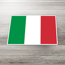 Calcomanía de bandera italiana Italia Italia tricolor a prueba de decoloración 1,5" - 25"
