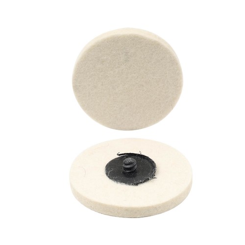2/4/10 Pcs 3" Roloc Wool Felt Polishing Wheel Polisher Buffing Pad Holder Disc - Picture 14 of 27