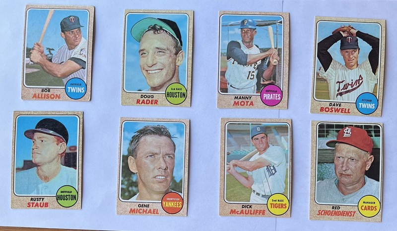 1968 Topps baseball 4th series 50 different with stars