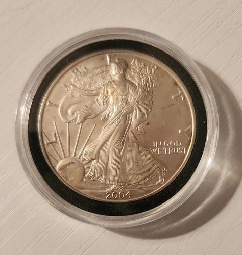 2004 American Silver Eagle 1 oz .999 Fine Silver Coin