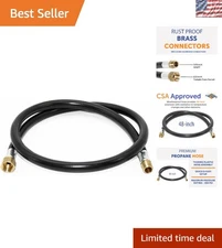 48-Inch Thermoplastic Propane Hose - Reliable RV Connection, 350 PSI Max