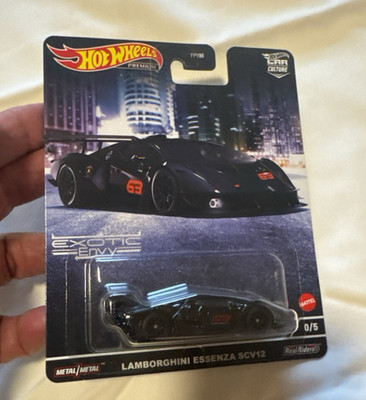 Hot Wheels Exotic Envy CHASE 0/5 Lamborghini Essenza SCV12 Car Culture Black