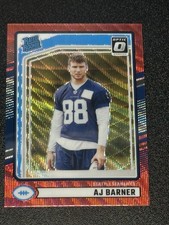 2024 Donruss #367 AJ Barner Optic Rated Rookies Preview Red Wave