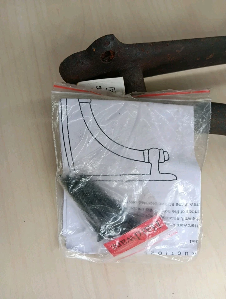 Restauración Hardware Hierro Fundido Arco Soporte Ménsula Óxido Estante Cornisa Nuevo Rústico Foto 4 de 4