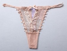 Savage X Fenty Women's Starlet Nights Thong DH3 Naked Pink Rose Large NWT