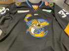 Toledo Walleye Game Worn Jersey Driscoll #35 Goalie cut — photo 7