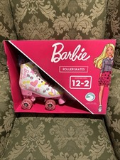 Barbie Roller Skates Girls Adjustable Sizes 12-2 Glitter Wheels ABEC 5 Bearings