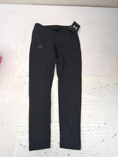 Under Armour Girls' Motion Solid Motion Leggings Size Sm Black L7