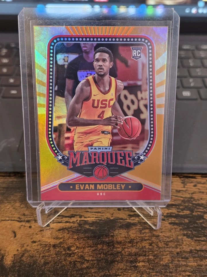 2021 Panini Chronicles Marquee Draft Picks Evan Mobley Rookie orange RC#142 - Image 2 of 4