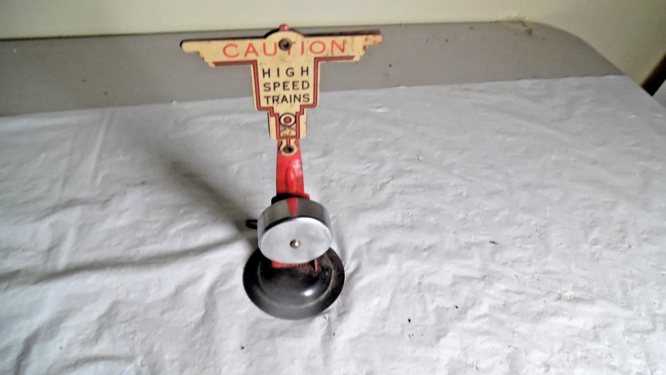 Marx 418 Railroad Metal Railroad Crossing Signal Bell Ringer -(sold as parts onl - Image 3 of 4
