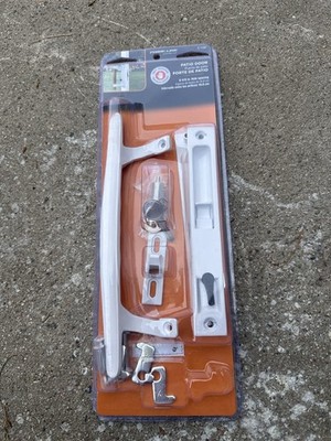 Prime-Line C1197 Patio Door Handle White Satin Finish Metal Easy to Install