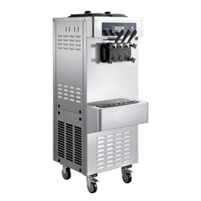 Commercial Soft Serve Ice Cream Machine 2200W 3 Flavor 20  28L/H