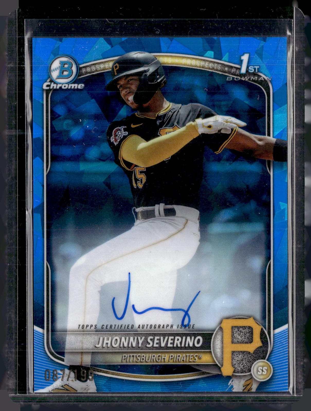 2025 Bowman Chrome Sapphire Edition Jhonny Severino Autographs Sapphire #/199