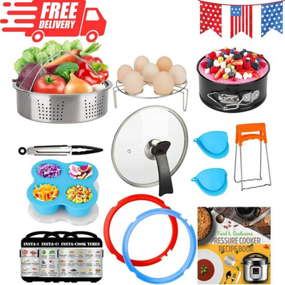 #ad 3 Quart Accessories for Instant Pot Including Cake Baking Barrel Steamer Ba... $44.79