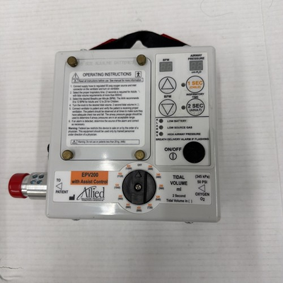 #ad ALLIED HEALTHCARE EPV200 VENTILATOR W ASSIST CONTROL $250.00