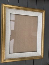 Vtg Large Gold Picture Photo Frame Glass Ornate Rococo Baroque Painting Art