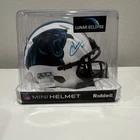 Jeremy Chinn Signed Carolina Panthers Lunar  Mini Helmet - Beckett BAS Auth