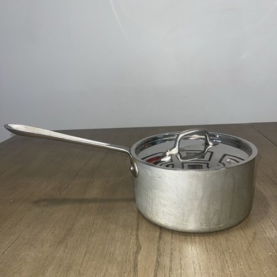 Vintage All Clad Master Chef  Metal Crafters 203 1/2 Sauce Pan USA W/lid Rare