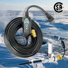 MAXKOSKO 20ft In Pipe Heating Cable - Waterproof Pipe Heat Cable for Water Pipes