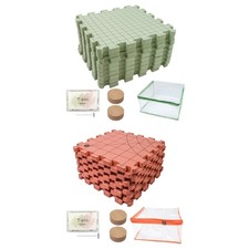 9Pcs Knitting Blocking Mat with 100Pcs 38mm T Pin 32x32cm Foam Blocking Board