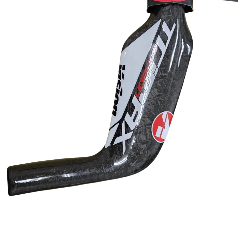 Barra aerodinámica de carbono FSA Vision Trimax base de manillar superior plana Di2 31,8 mm 410 mm Foto 4 de 4