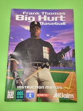 Frank Thomas: Big Hurt Baseball PC, 1996 - Manual