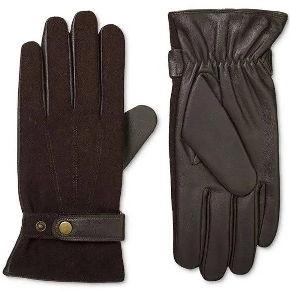 Isotoner Signature Men’s Smart Touch Saddle Glove New Color Brown Size XL